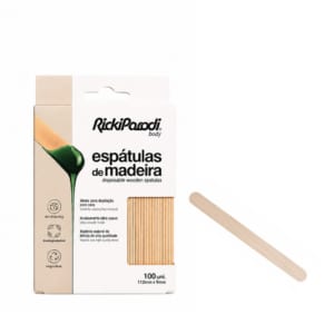 rickiparodi espátula cera de madeira buço 11cm 100uni